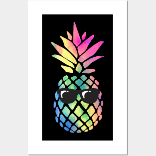 Rainbow Pineapple Posters and Art